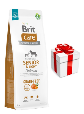 BRIT CARE Dog Grain-free Senior & Light Salmone +12kg sorpresa per il cane GRATUITO