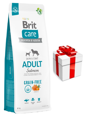 BRIT CARE Grain-free Adult Salmone 12 kg  +sorpresa per il cane GRATUITO