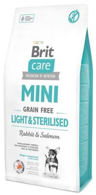 Brit Care Mini Grain Free Light & Sterilised Con coniglio e salmone 7kg