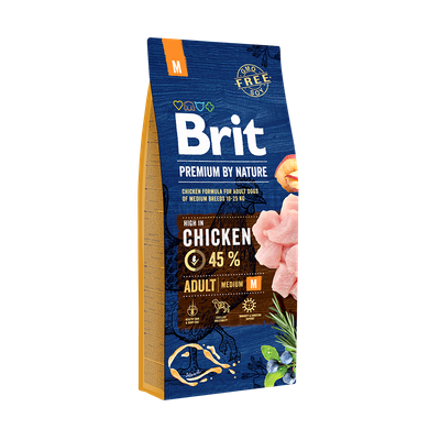 Brit Premium By Nature Adult M Con pollo 15kg
