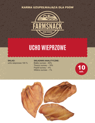 FarmSnack Orecchio di maiale 10pz