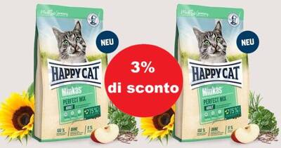 Happy Cat Minkas Perfetto Miscela 2x10kg - 3% di sconto in un set