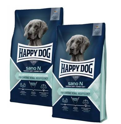 Happy Dog Sano N, cibo secco, supporto per i reni, 2 x 7,5 kg