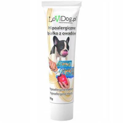 Lovi Dog Premium Snack Pate With Insect Proteins - paté per cani in tubo, con fegato, proteine di insetti e vitamine 90g