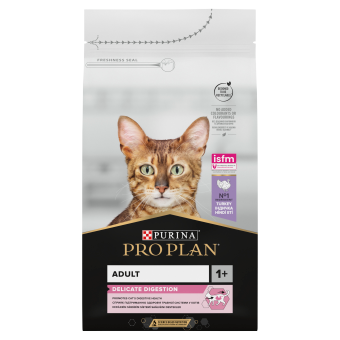 PRO PLAN Delicate Digestion cibo per gatti ricco di tacchino 1,5 kg