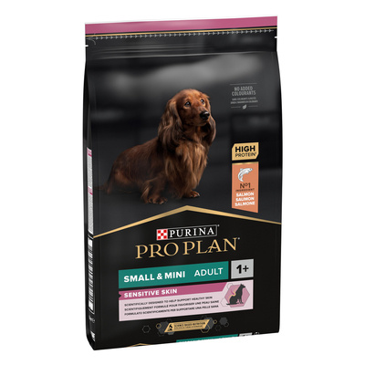 PRO PLAN Sensitive Skin Small & Mini Adult cibo per cani ricco di salmone 7kg