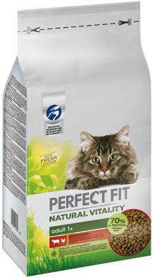 Perfect Fit™ Natural Vitality - alimento secco completo per gatti adulti con carne di manzo e pollo - 6 kg