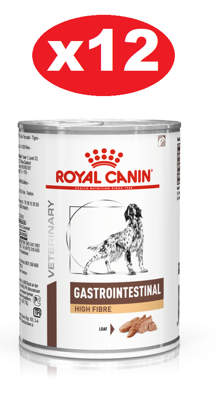 ROYAL CANIN Gastro Intestinal High Fibre 12x410g lattina - 3% di sconto in un set